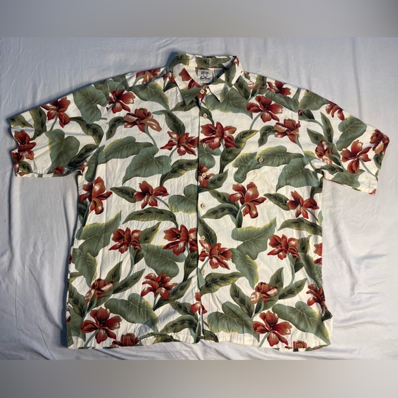 VINTAGE Men’s Hawaiian Print Button-Up Shirts BUNDLE - Picture 6 of 11